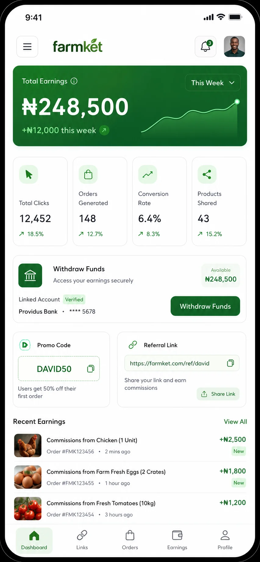 Mobile Dashboard
